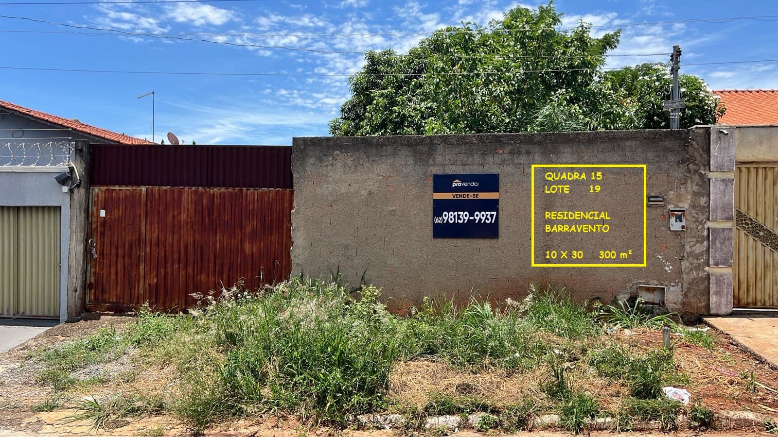 LOTE 300M² RESIDENCIAL BARRAVENTO - GOIÂNIA-GO