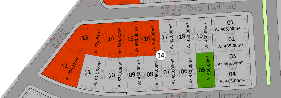 Planta Residencial QD 14 LT 09